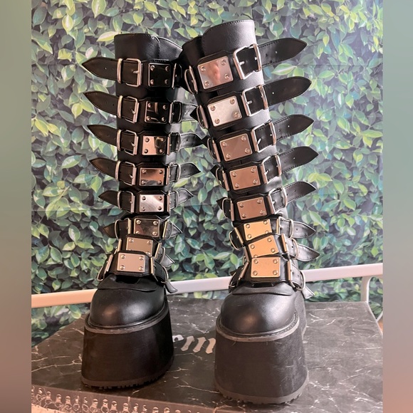 Demonia Shoes - Demonia boots style swing-815 black platforms